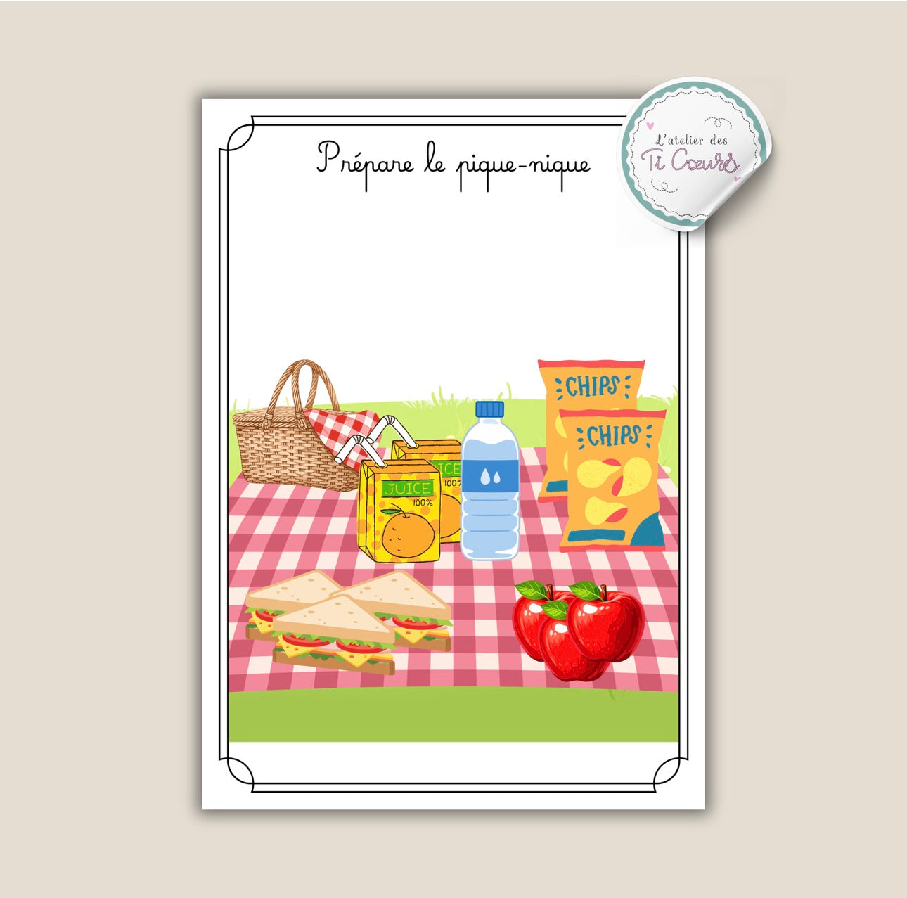 Prépare le pique-nique 🧺