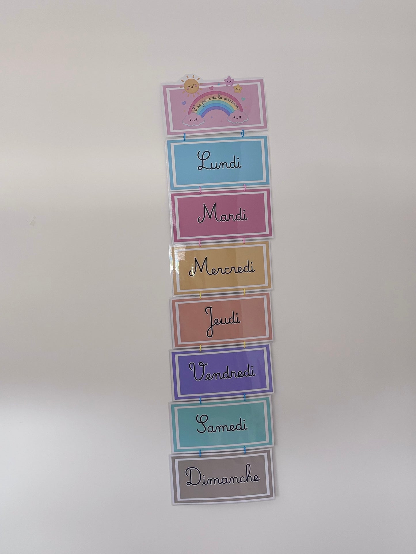 Les jours de la semaine 🌈