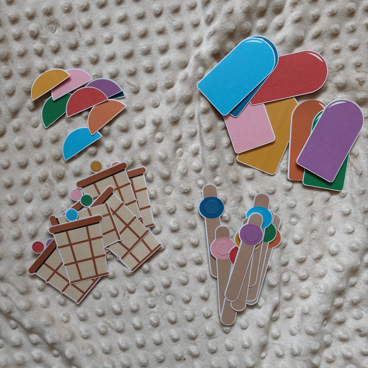 Jeux des glaces couleurs