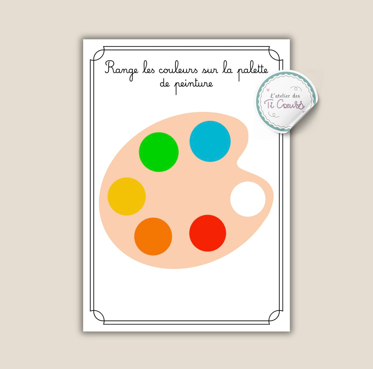 Couleurs peinture 🎨