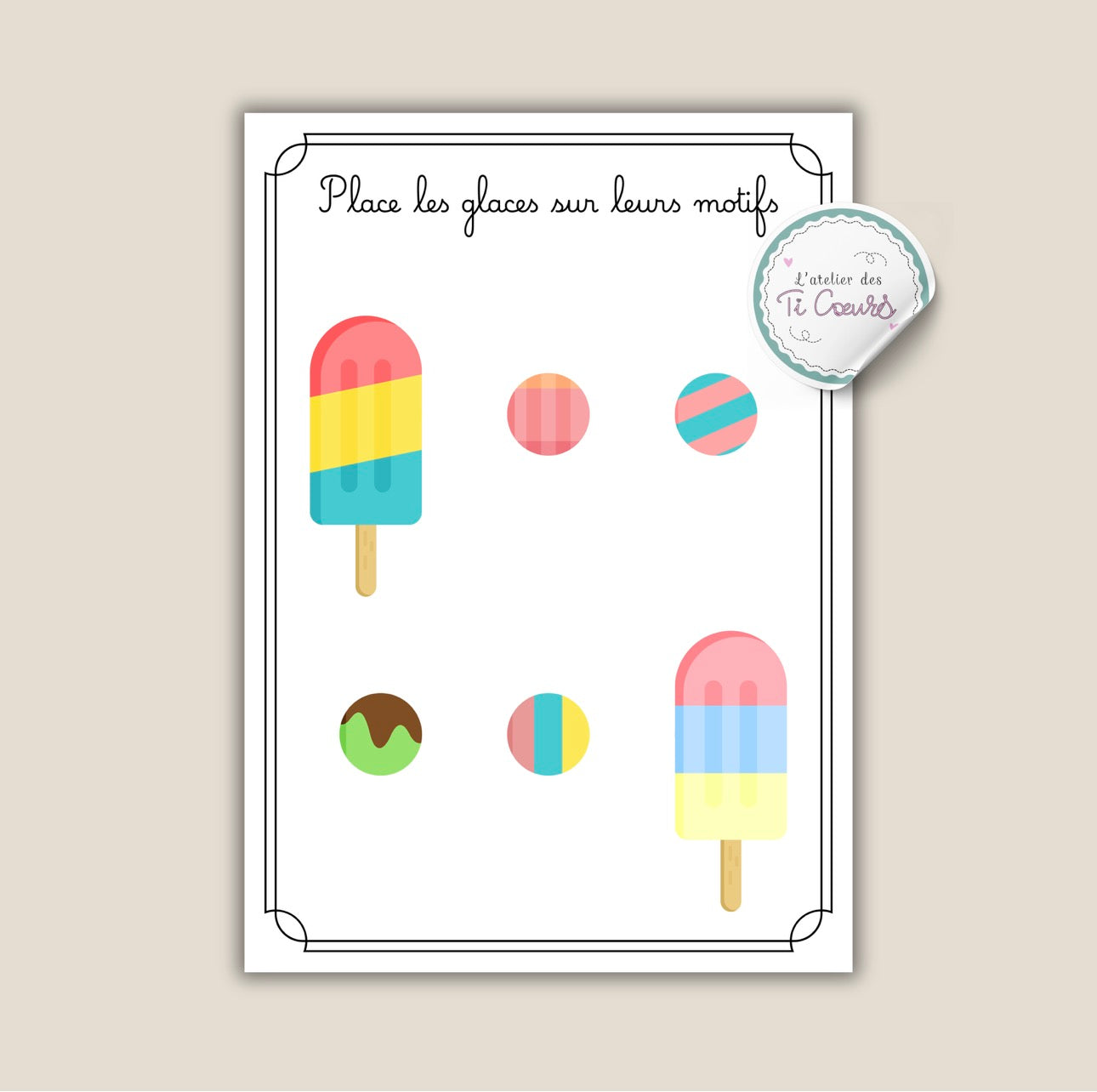 Glace motifs 🍦