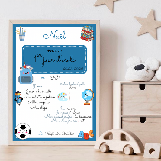 Affiche rentrée scolaire