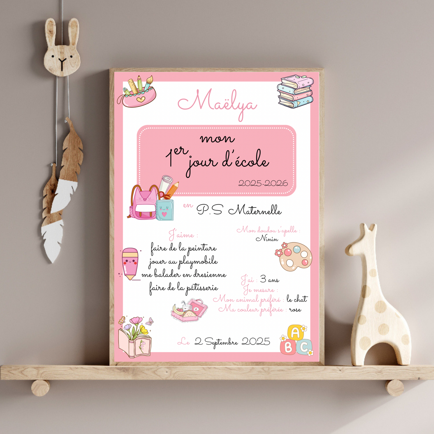 Affiche rentrée scolaire